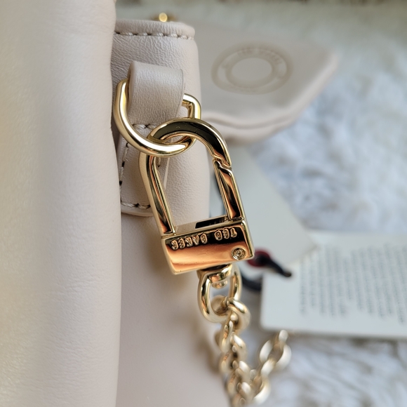 Ted Baker London Cream Top-Handle Satchel with Gold Chain Detail - Picture 9 of 13